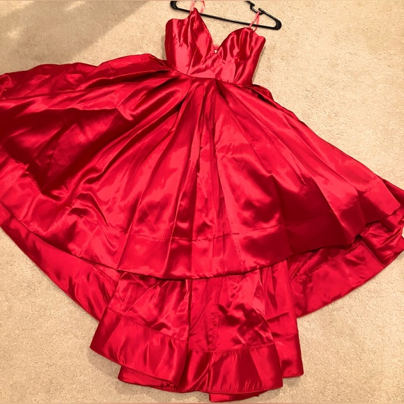 Hutch Dresses & Skirts - NWOT- Never worn! Hutch Sabrina Strapless V-Neck Pleated High-Low Gown